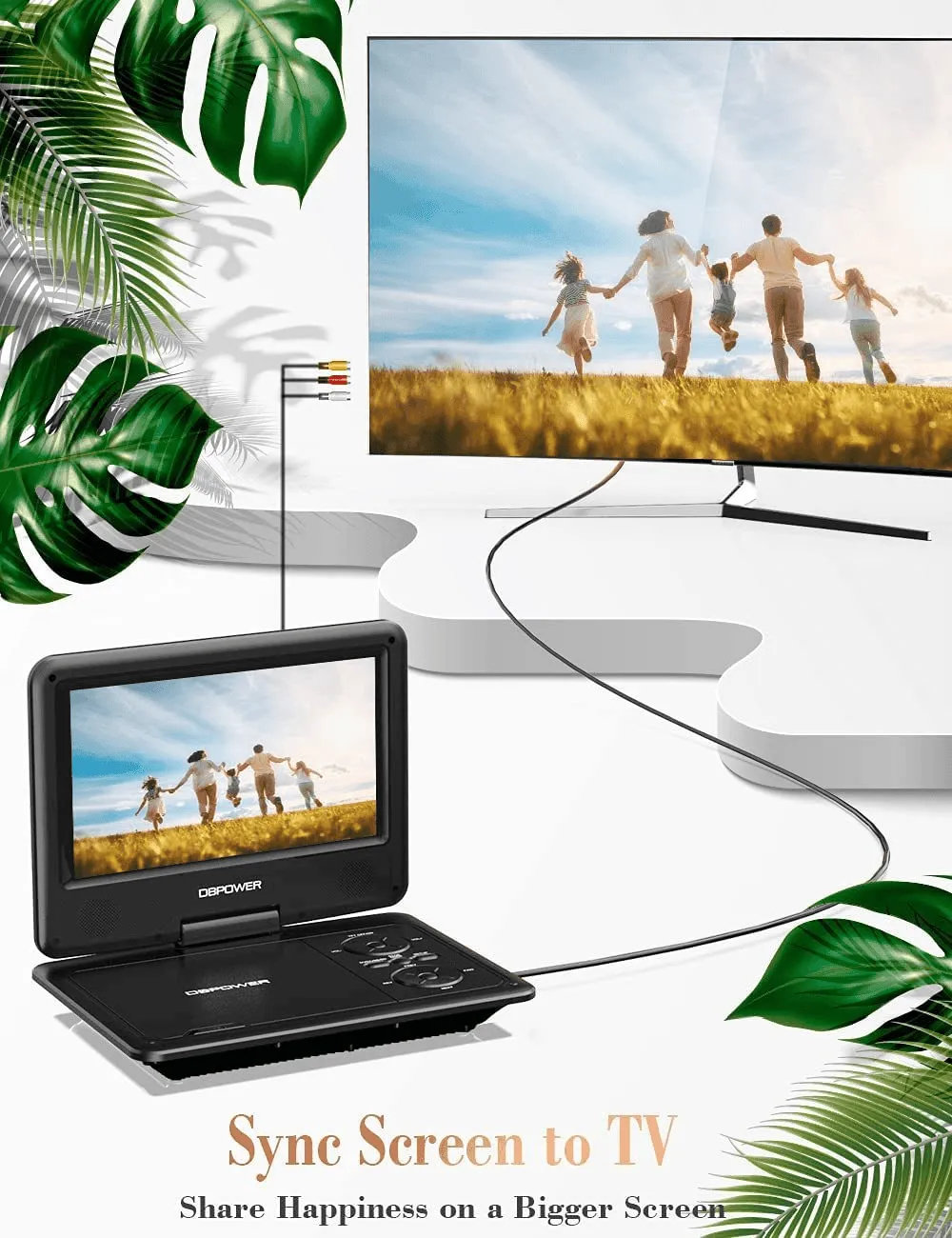 11.5" Portable DVD Player Support CD/DVD/SD Card/USB