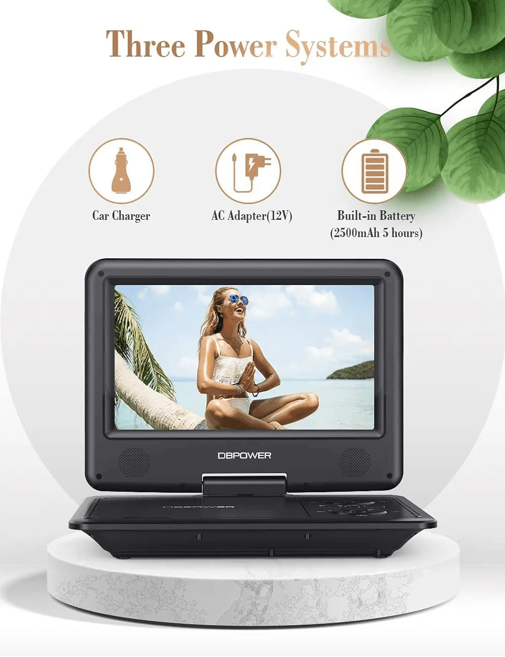 11.5" Portable DVD Player Support CD/DVD/SD Card/USB