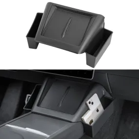 2 in 1 Center console wireless charger pad mat with side pockets for 2024 Tesla Model 3 Highland Accessories