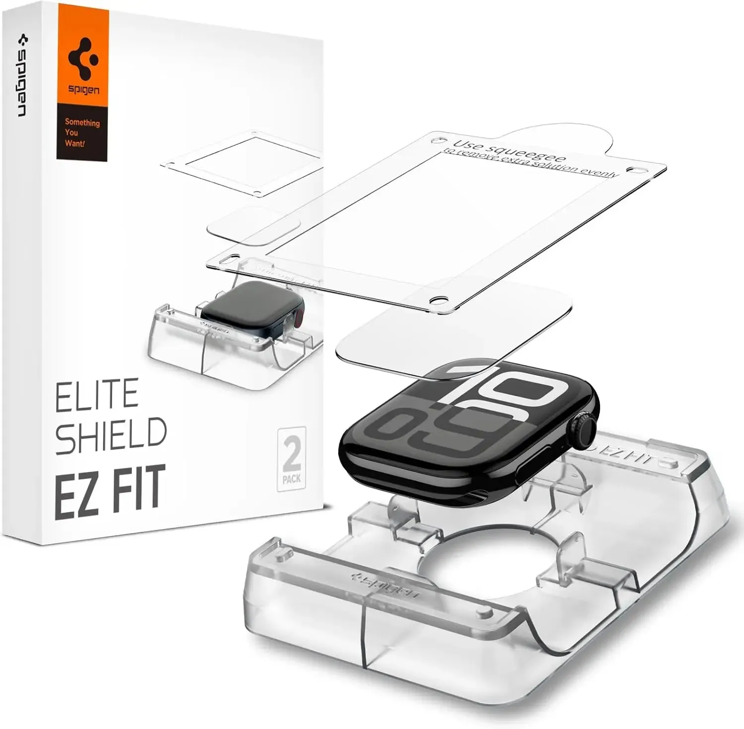 [2 Pack] Apple Watch Screen Protector Series 10 (46mm) EliteShield EZ Fit