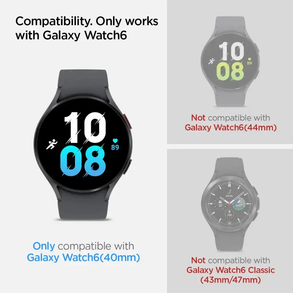 [2 Pack] Galaxy Watch 6 Screen Protector (40mm) EZ FIT GLAS.tR