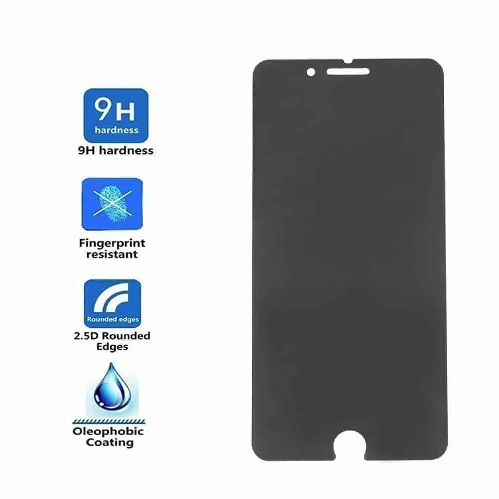 2 Pack IPhone 8 Privacy Glass Screen Protector