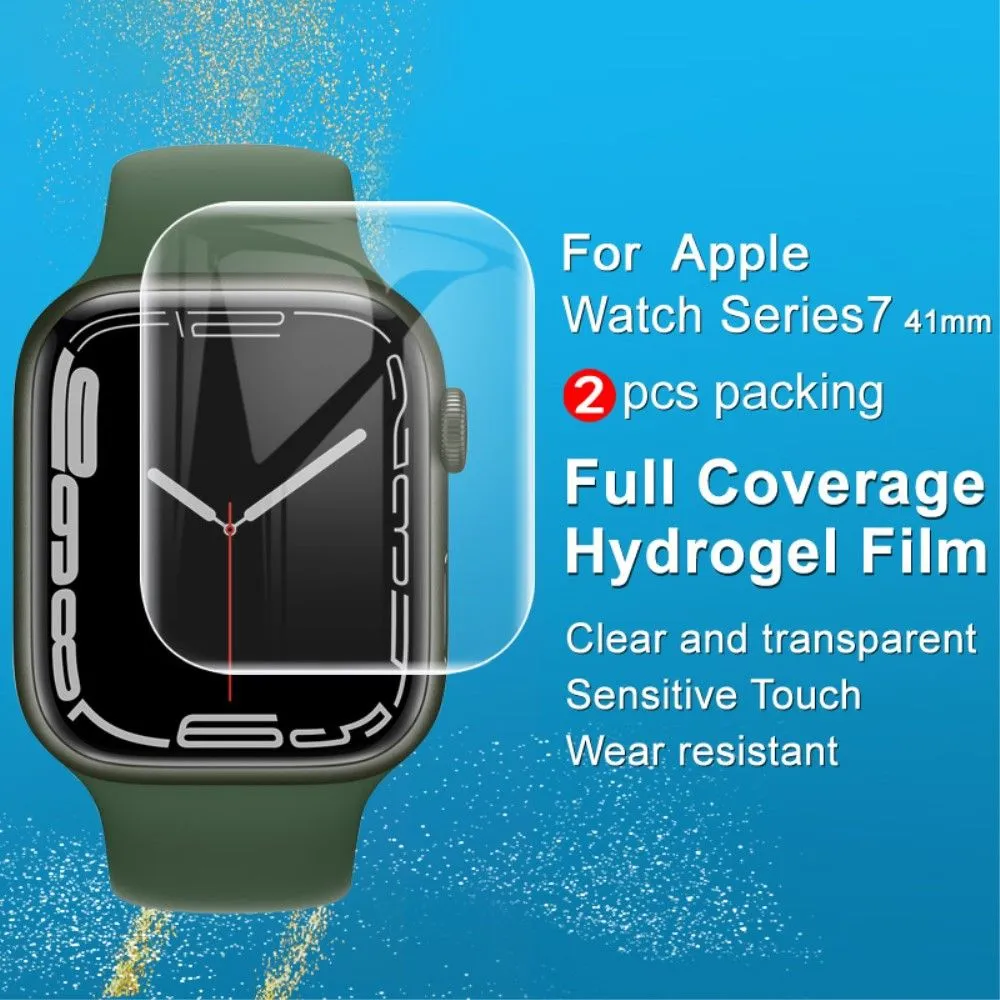 2 Pcs IMAK Apple Watch (41mm) curved screen protector