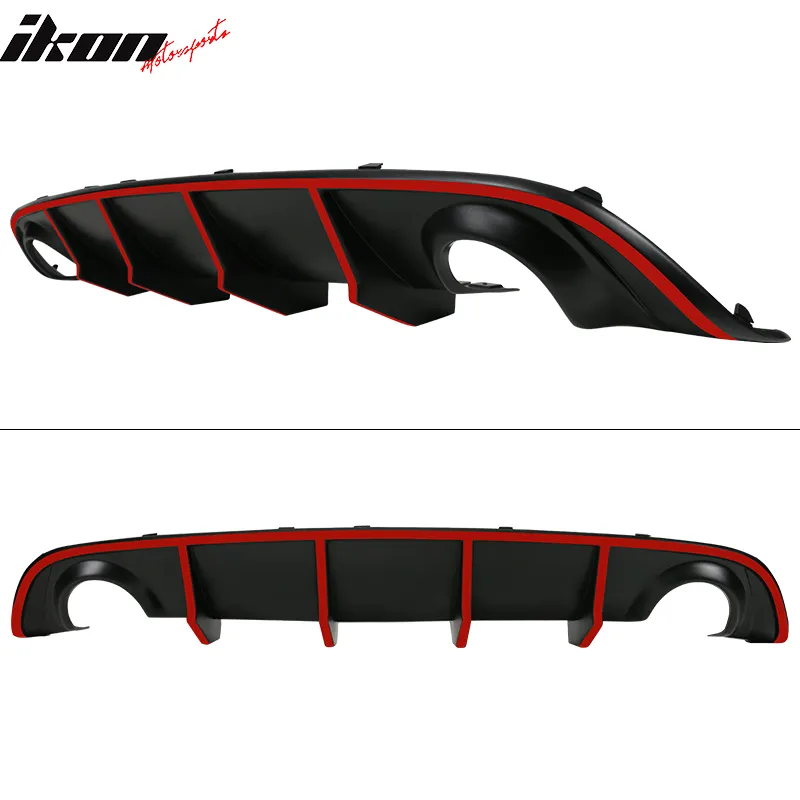 2015-2023 Dodge Charger Quad Exhaust Rear Diffuser w/ Reflective Tape