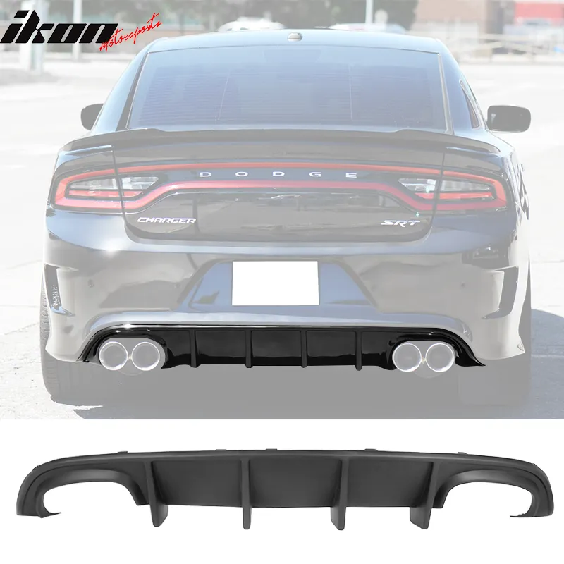 2015-2023 Dodge Charger Rear Diffuser Quad Exhaust SRT Unpainted PP