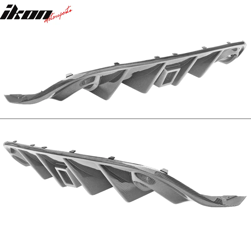 2015-2023 Dodge Charger SRT Rear Diffuser w/ LED Light CF Print