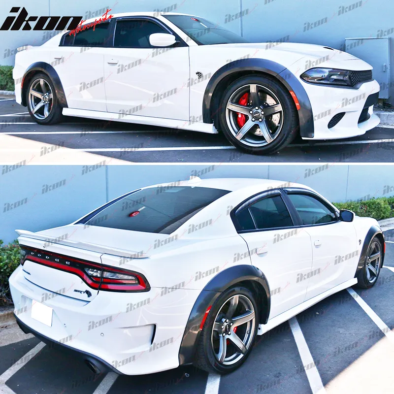 2015-2023 Dodge Charger Widebody Style Fender Flares Front Lip ABS