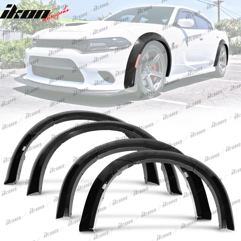 2015-2023 Dodge Charger Widebody Style Fender Flares Front Lip ABS