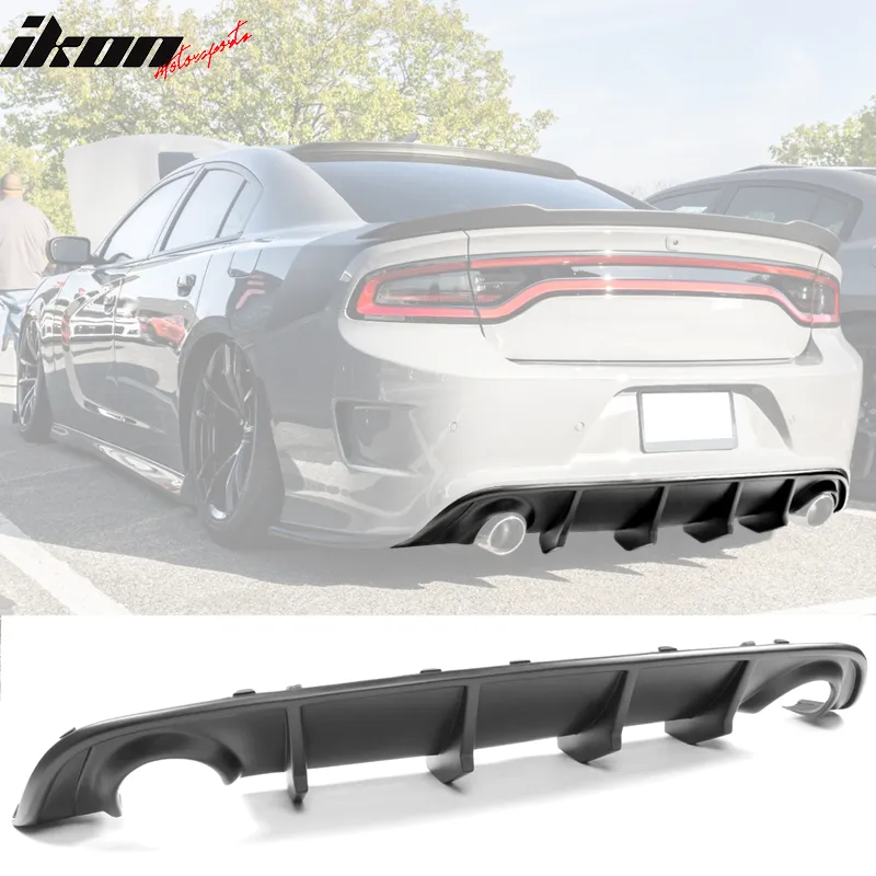 2015-2024 Dodge Charger SRT V2 Rear Diffuser with Reflective Tape PP