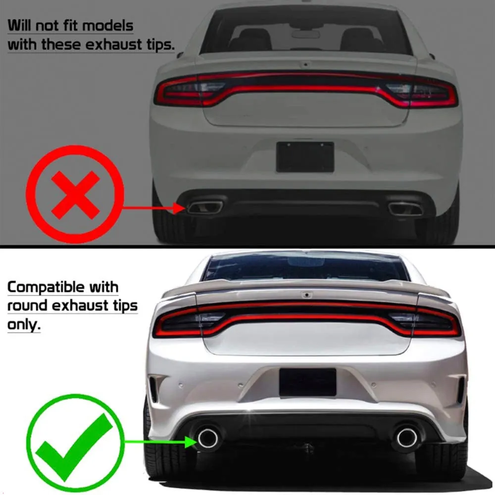 2015-2024 Dodge Charger SRT V2 Rear Diffuser with Reflective Tape PP