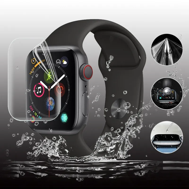 2PCS 9D Full Curved Soft Tempered Glass For Apple Watch