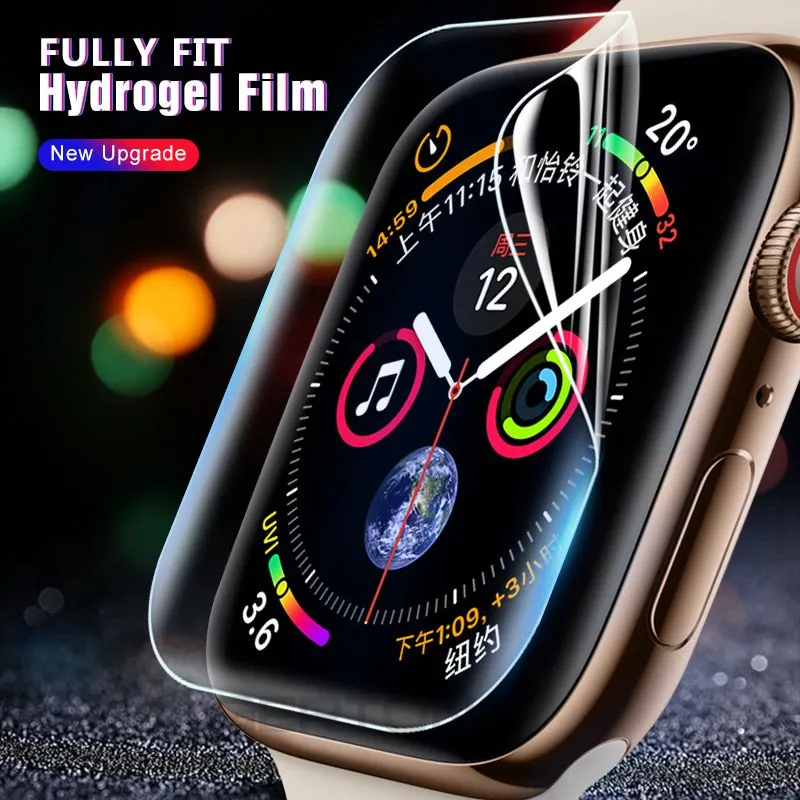 2PCS 9D Full Curved Soft Tempered Glass For Apple Watch