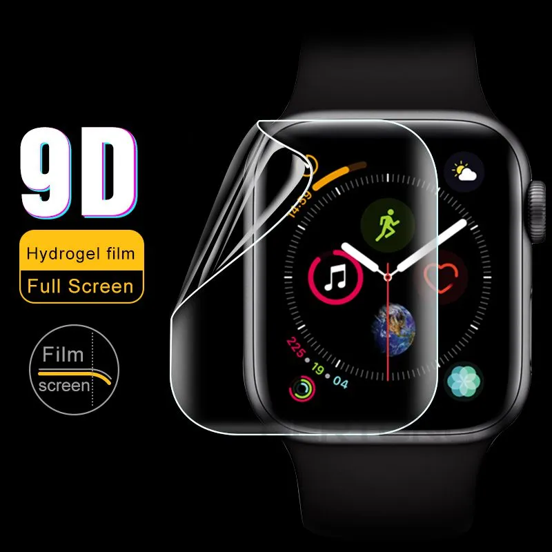 2PCS 9D Full Curved Soft Tempered Glass For Apple Watch