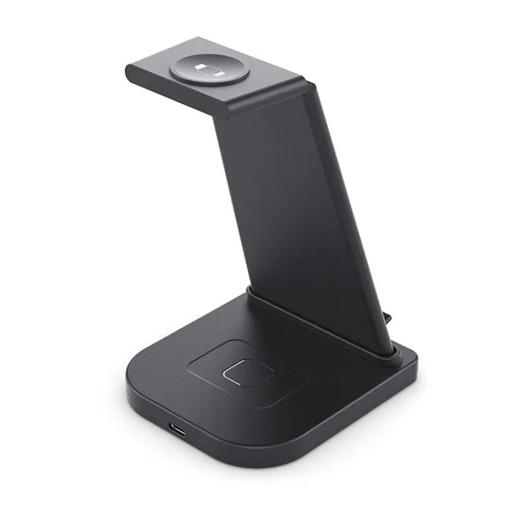 3-in-1 Wireless Charging Stand for iPhone, Apple Watch, and AirPods - Foldable Multi-Function Charger