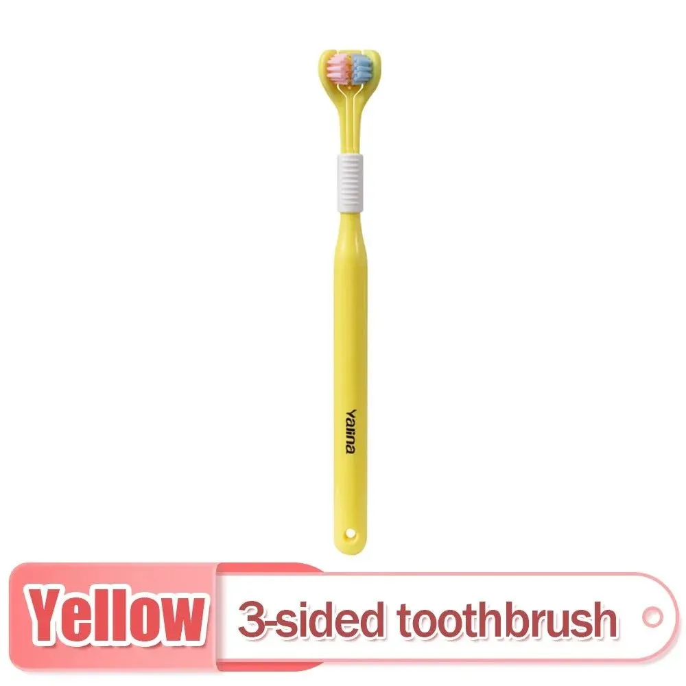 3D Stereo Three-Sided Soft Hair Toothbrushfor