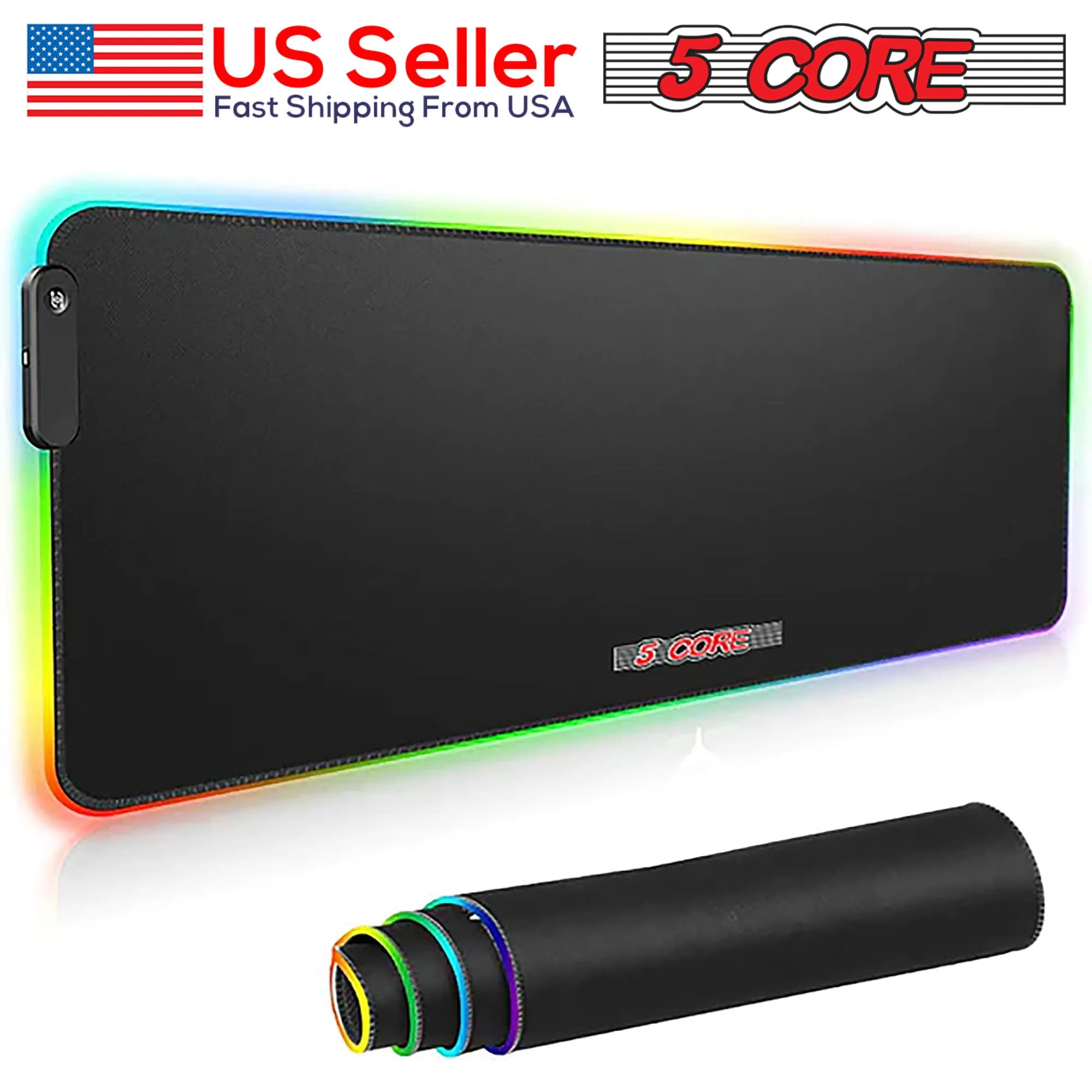 5Core RGB Soft Padded Gaming Mouse Pad