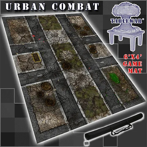 6x4 'Urban Combat' F.A.T. Mat Gaming Mat