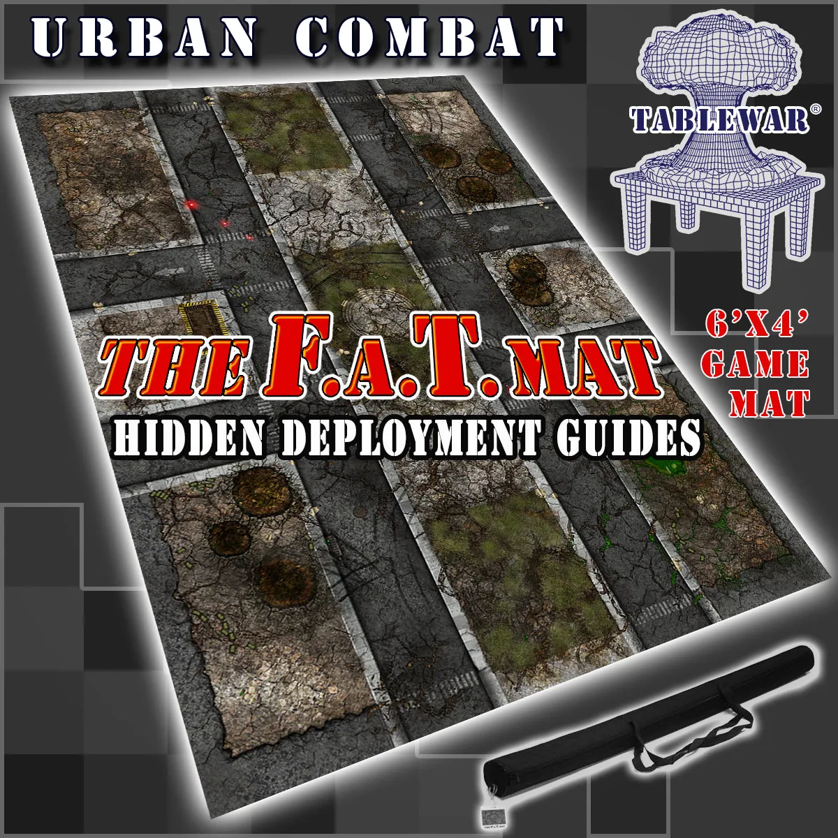 6x4 'Urban Combat' F.A.T. Mat Gaming Mat