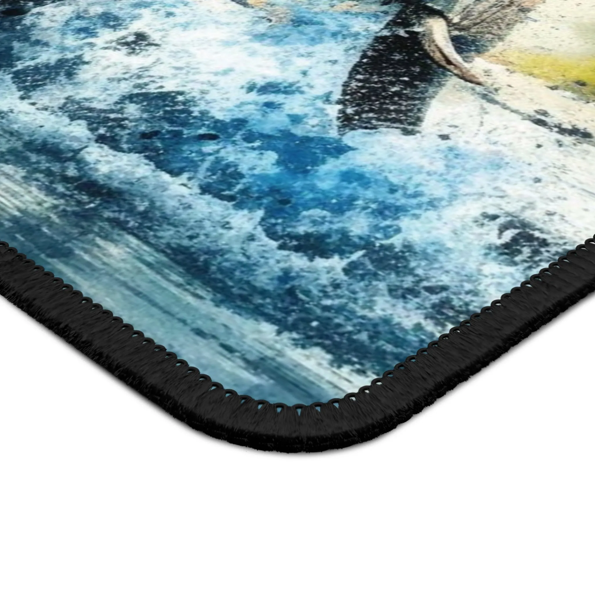 A thirsty elephant watercolour effect Gaming Mouse Pad