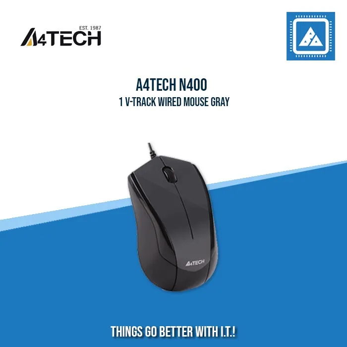 A4TECH N400-1 V-TRACK WIRED MOUSE GRAY