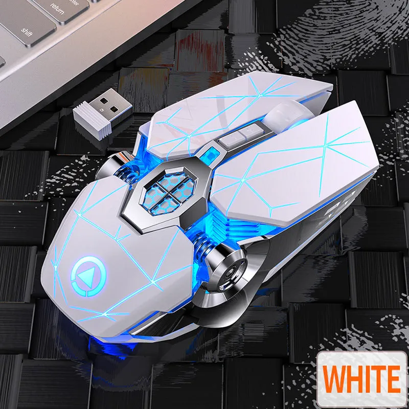 A7 Wireless LED Backlit Rechargeable Gaming Mouse 2.4GHZ RGB