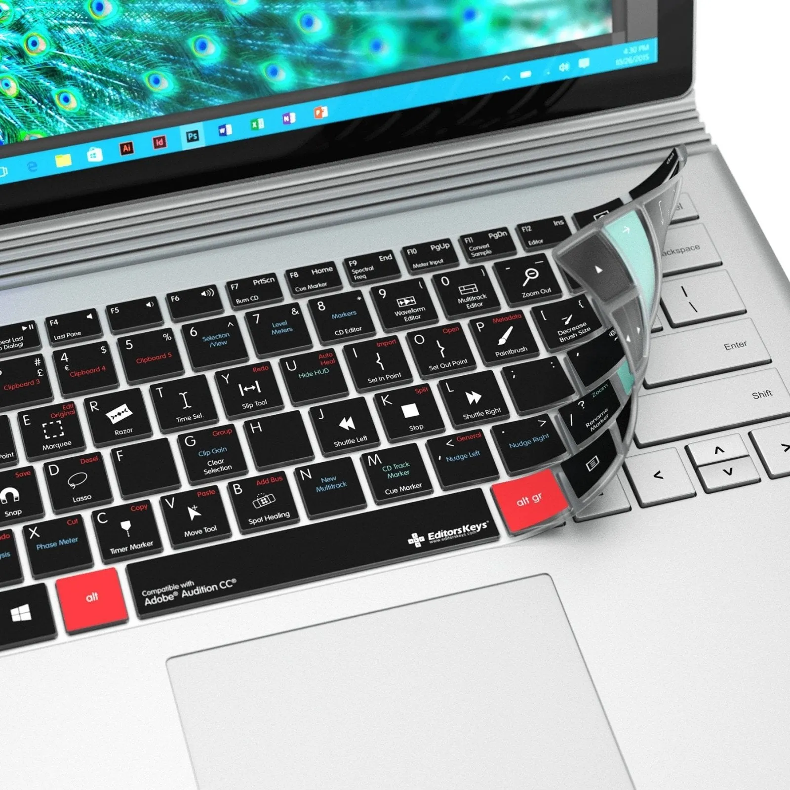 Adobe Audition Keyboard Covers for Microsoft Surface Line