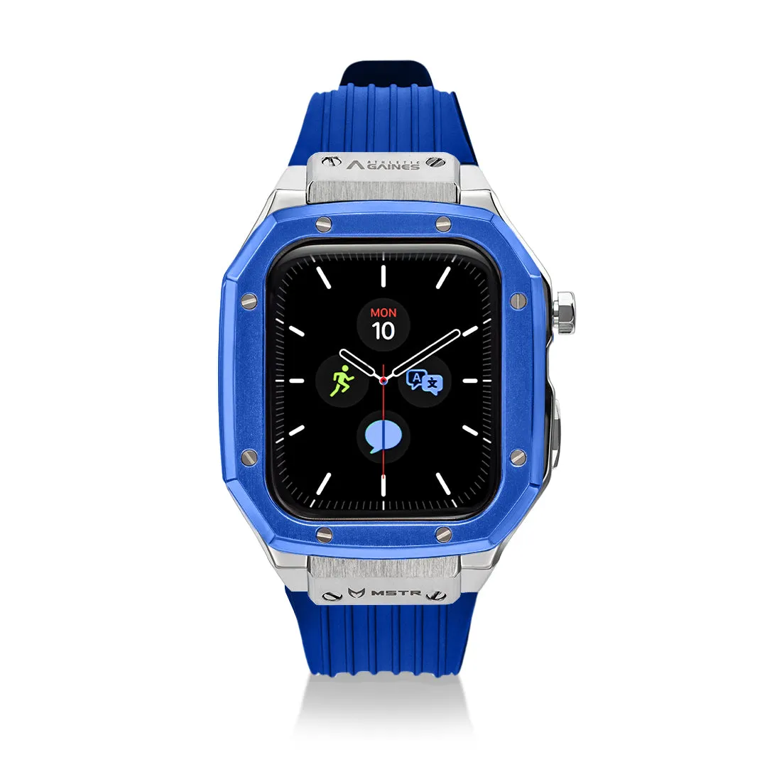 AG Trainer: Blue Apple Watch Case & Band 44mm