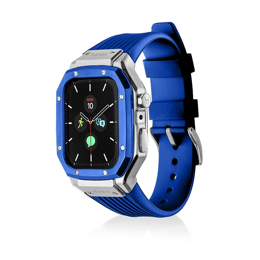 AG Trainer: Blue Apple Watch Case & Band 44mm