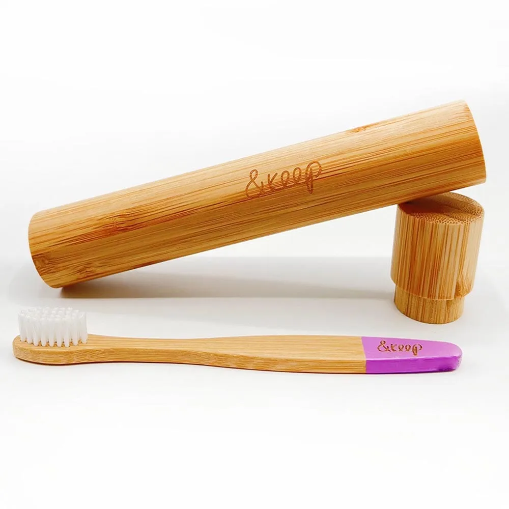 &Keep Children's Bamboo Toothbrush Case