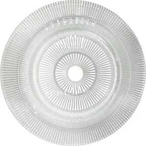 Apollo - Glass Charger Plate in Silver (Item # 0328)