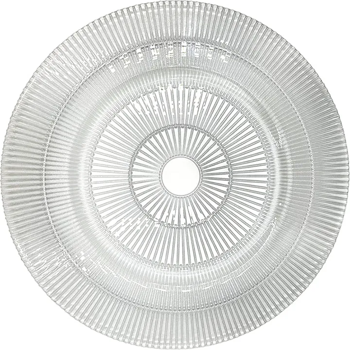 Apollo - Glass Charger Plate in Silver (Item # 0328)