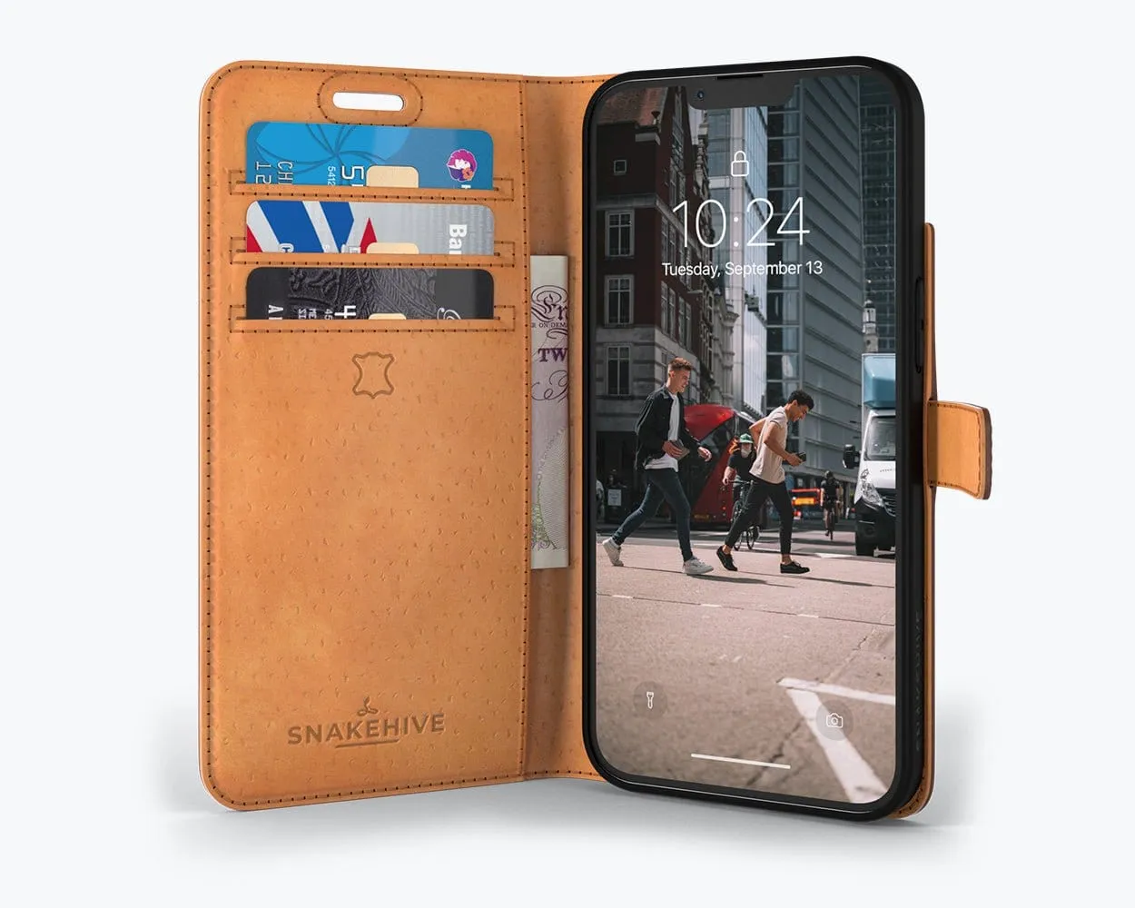 Apple iPhone 14 Plus - Vintage Leather Wallet