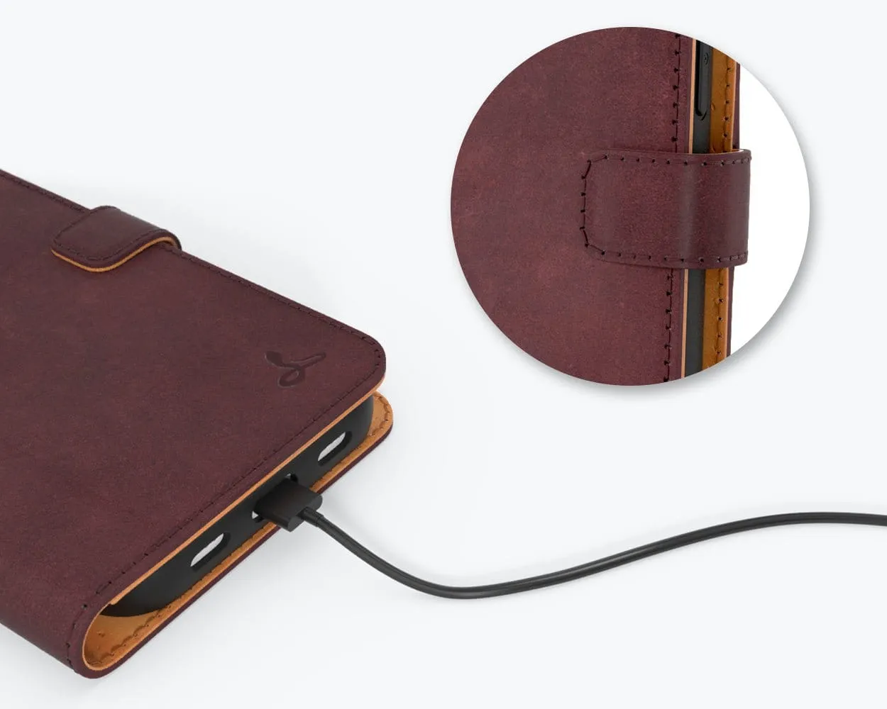 Apple iPhone 14 - Vintage Leather Wallet