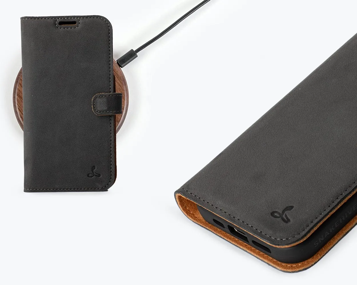 Apple iPhone 15 Pro - Vintage Leather Wallet