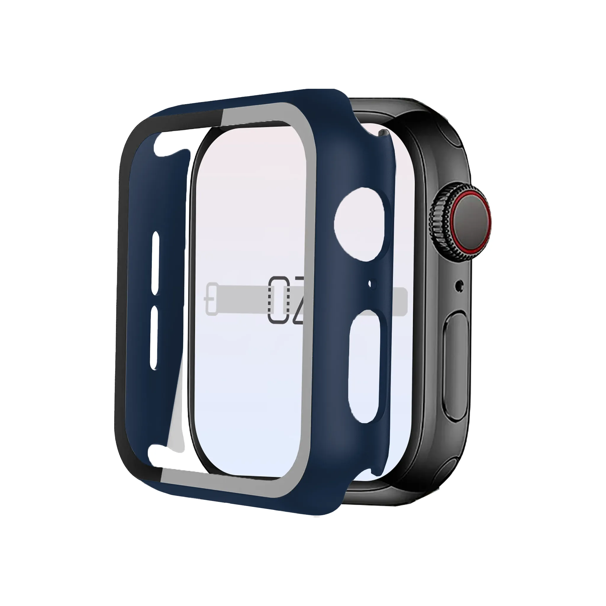 Apple Watch Hybrid Cover (Tempered Glass   Case Protector)