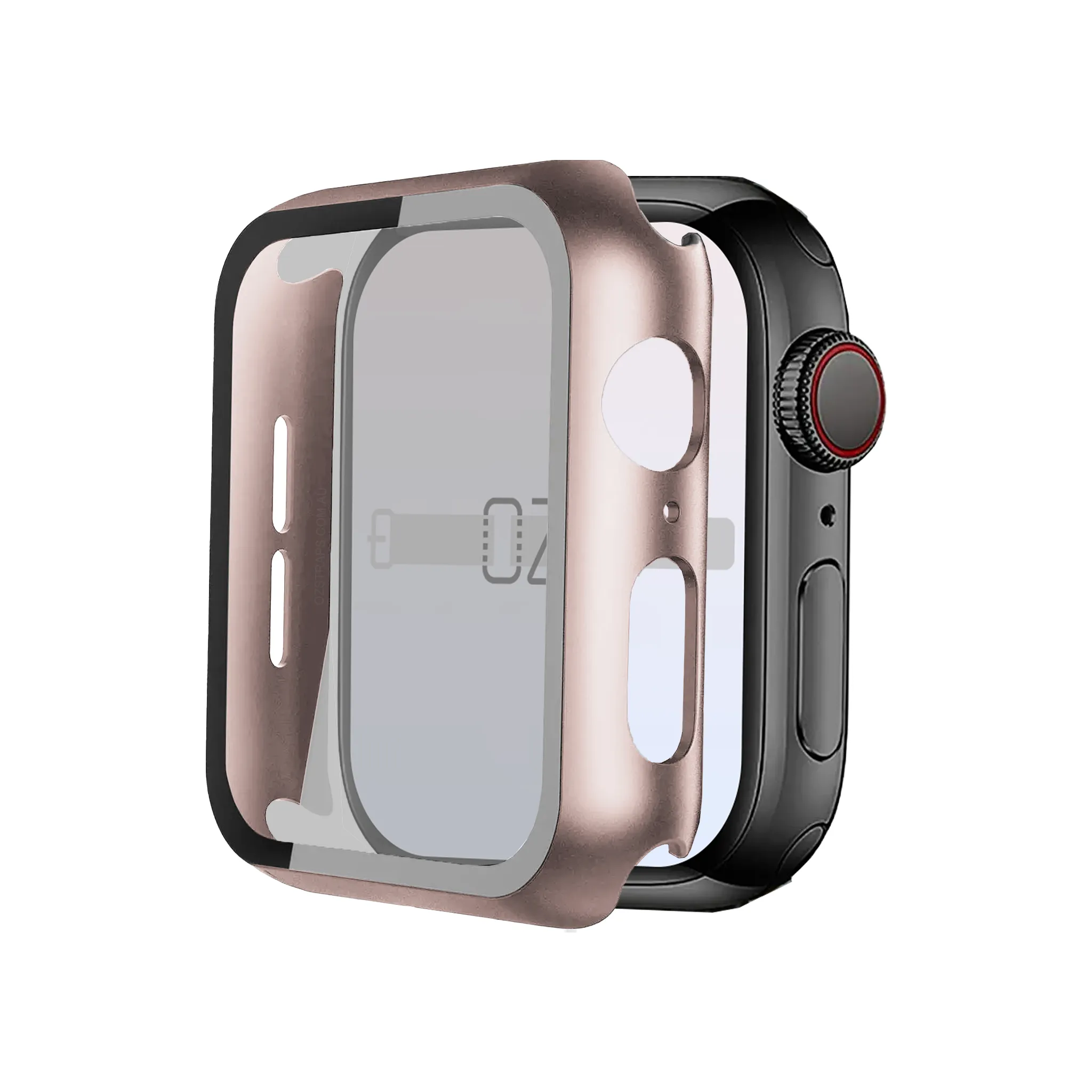 Apple Watch Hybrid Cover (Tempered Glass   Case Protector)