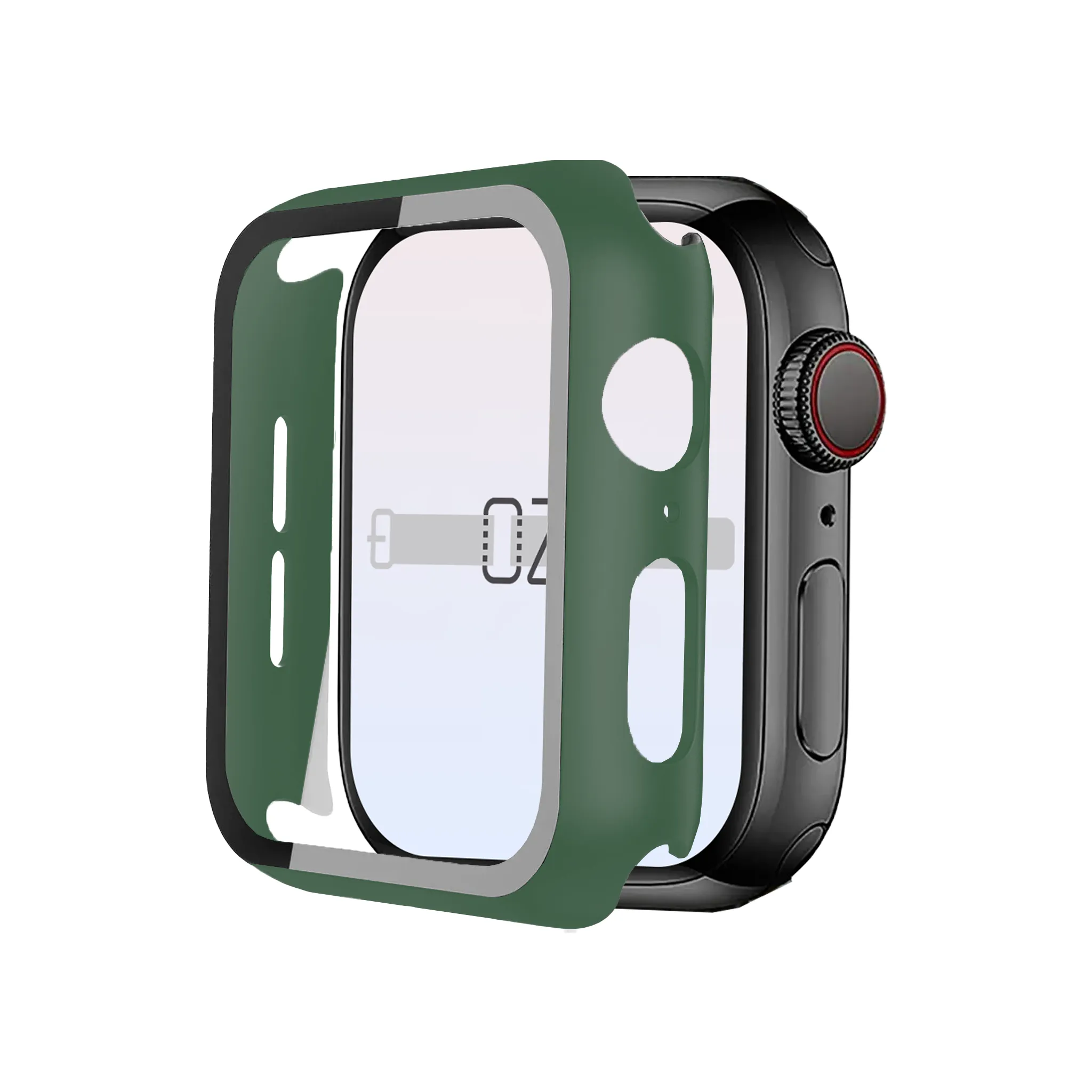 Apple Watch Hybrid Cover (Tempered Glass   Case Protector)