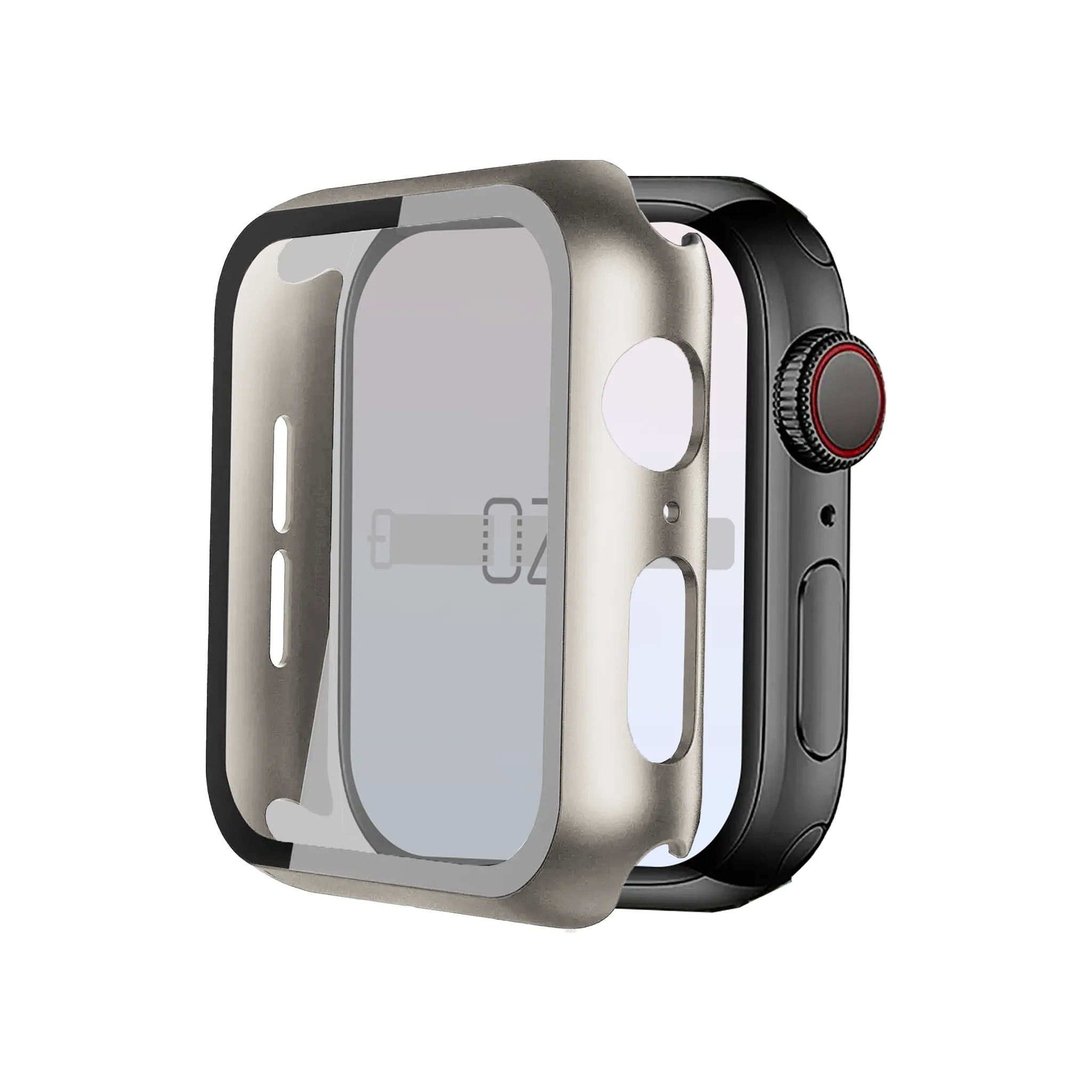 Apple Watch Hybrid Cover (Tempered Glass   Case Protector)