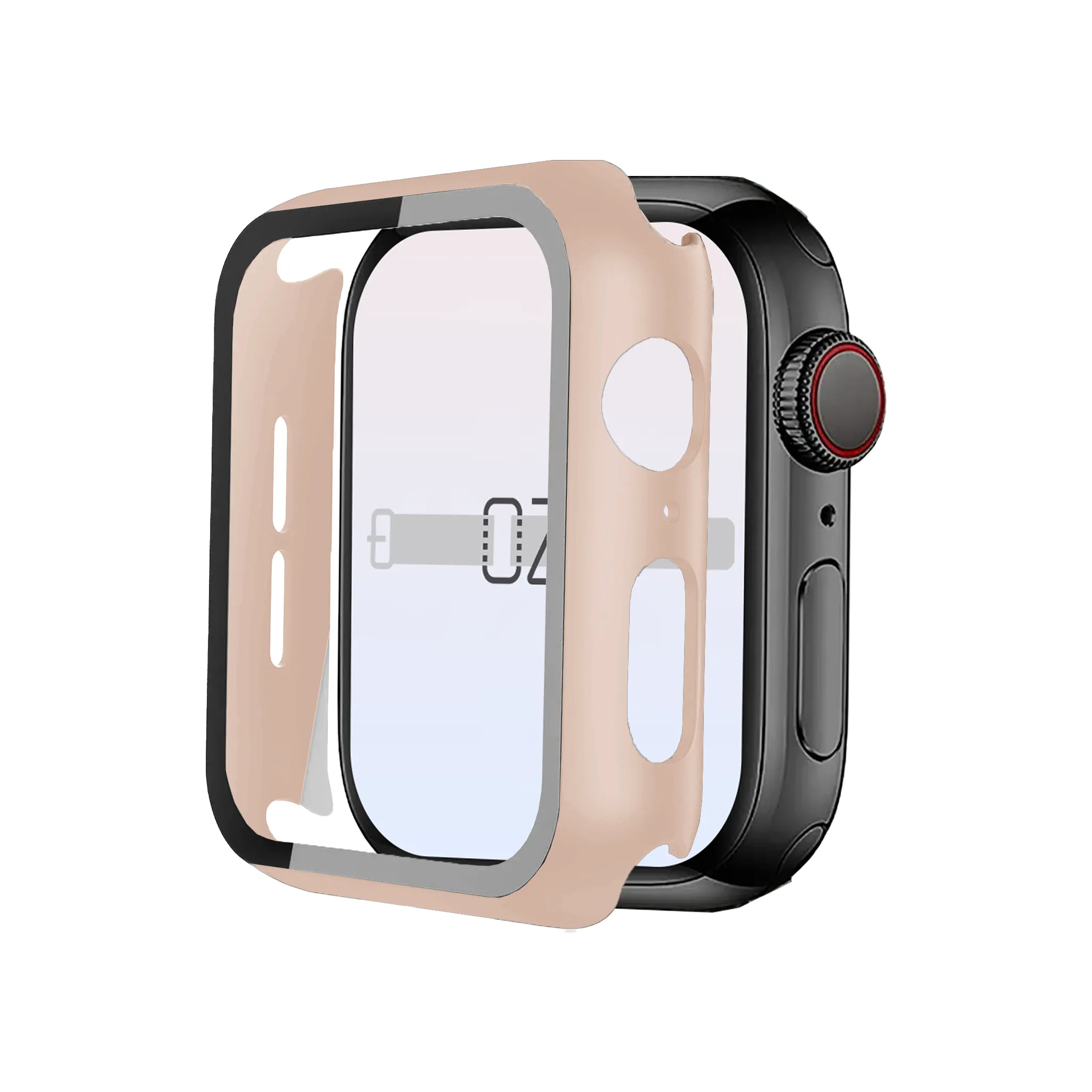 Apple Watch Hybrid Cover (Tempered Glass   Case Protector)