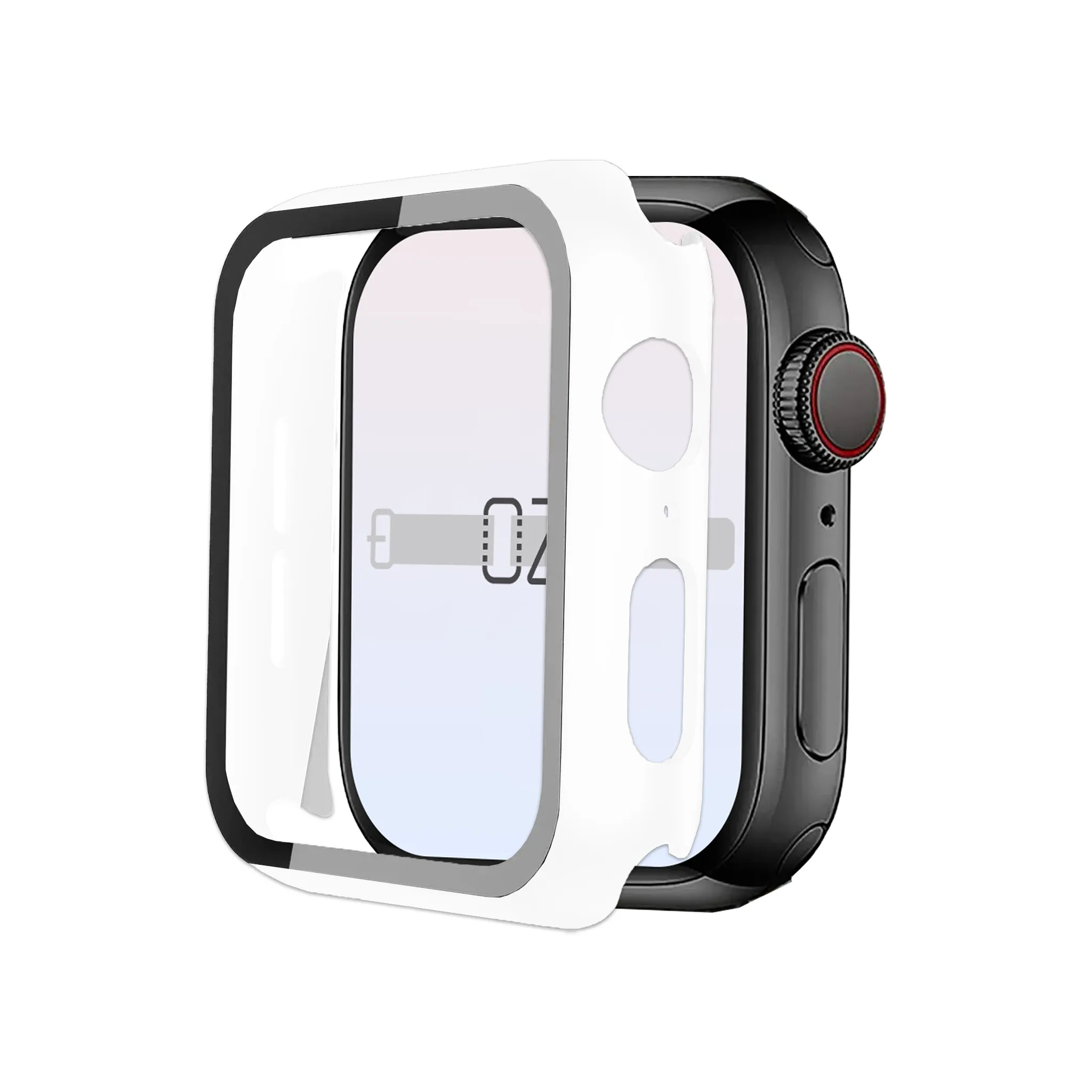 Apple Watch Hybrid Cover (Tempered Glass   Case Protector)