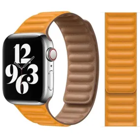 Apple Watch Leather Link Strap (44mm) - California Poppy