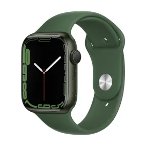 Apple Watch Series 7 Smart Watch GPS, 45mm Blood Oxygen Sensor, MKN73HN/A, Clover Green, Sport Band