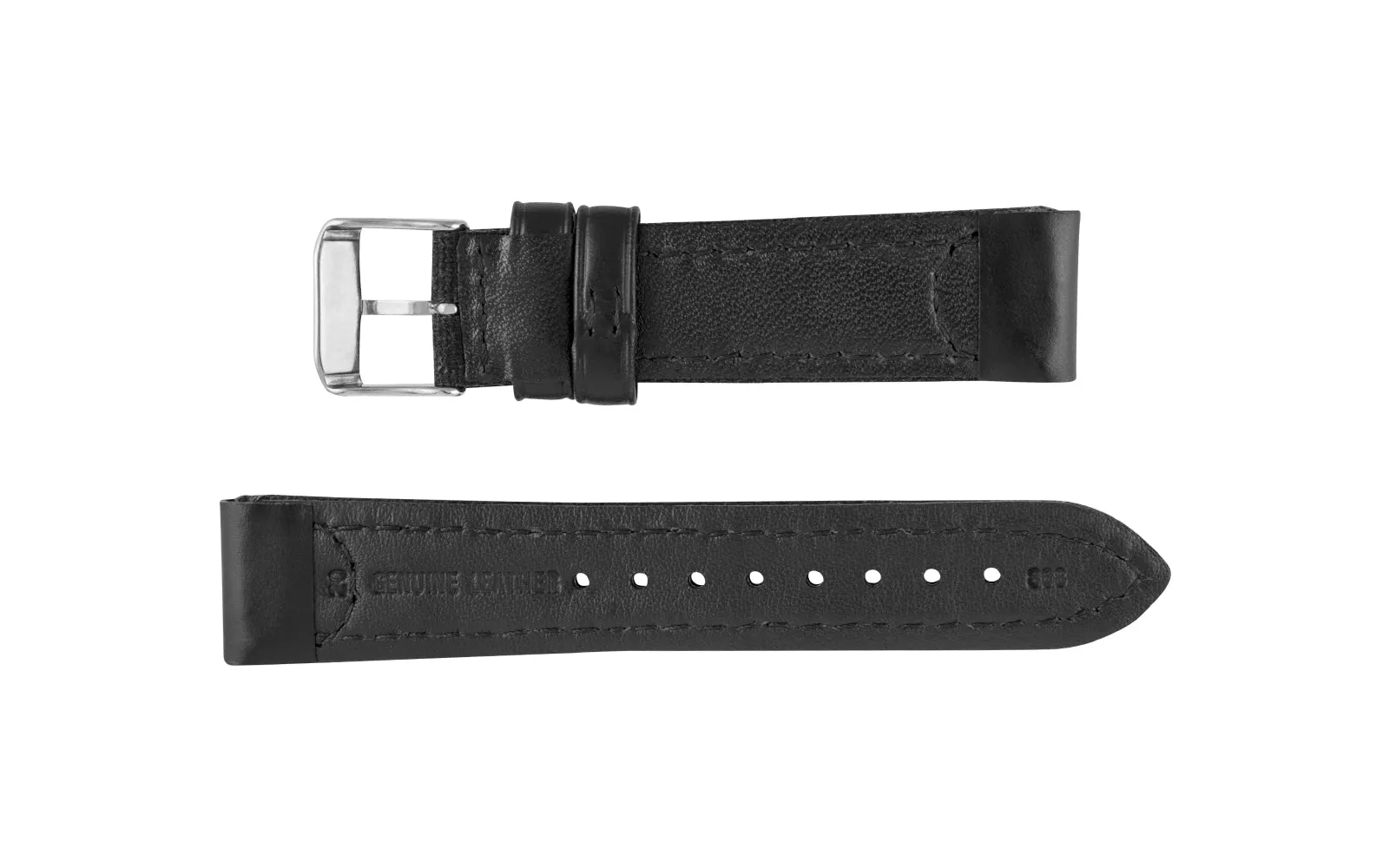 Apple Watch Strap - Black Canvas & Leather