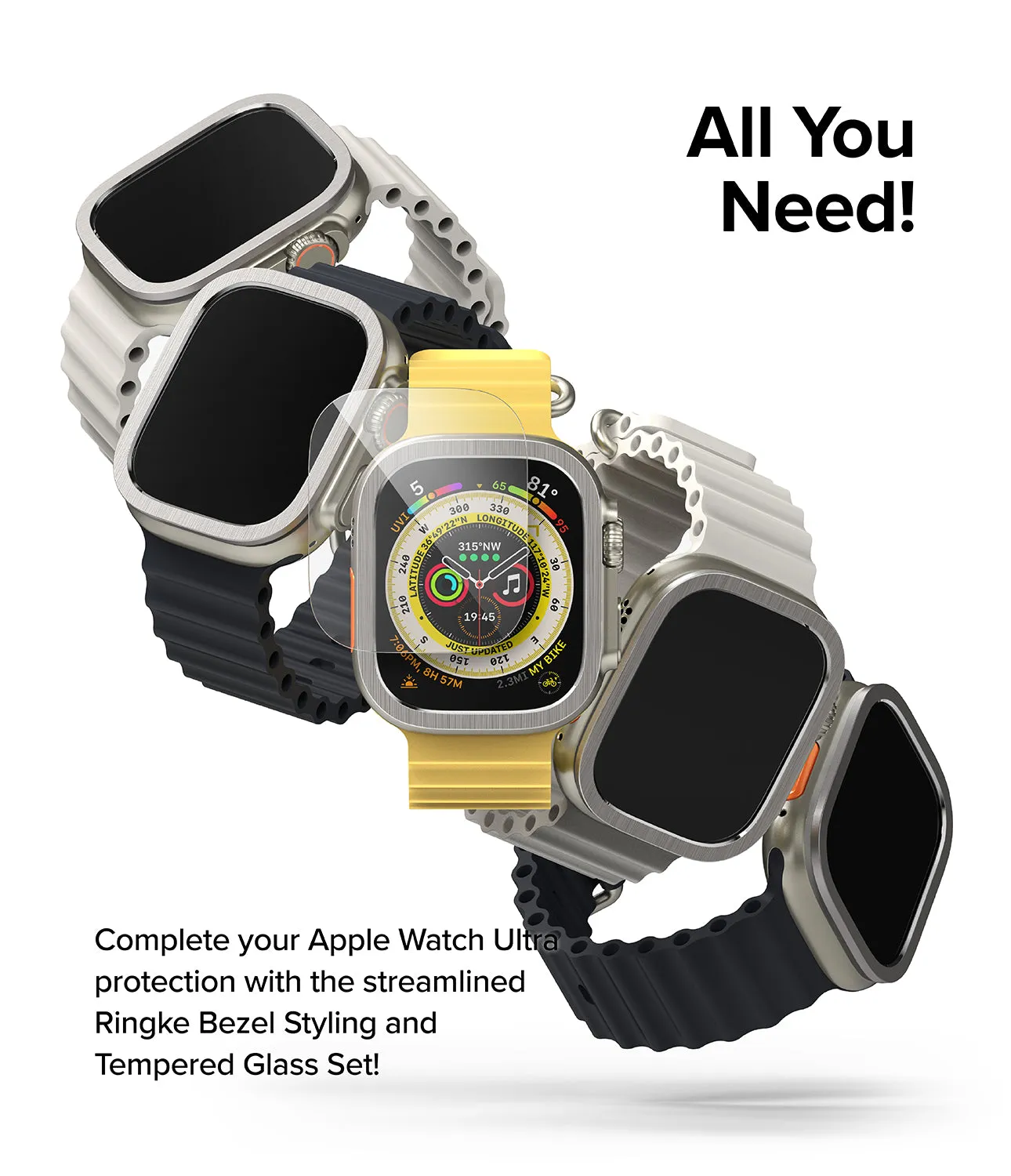 Apple Watch Ultra 2 / 1 | Glass   Bezel Styling Combo