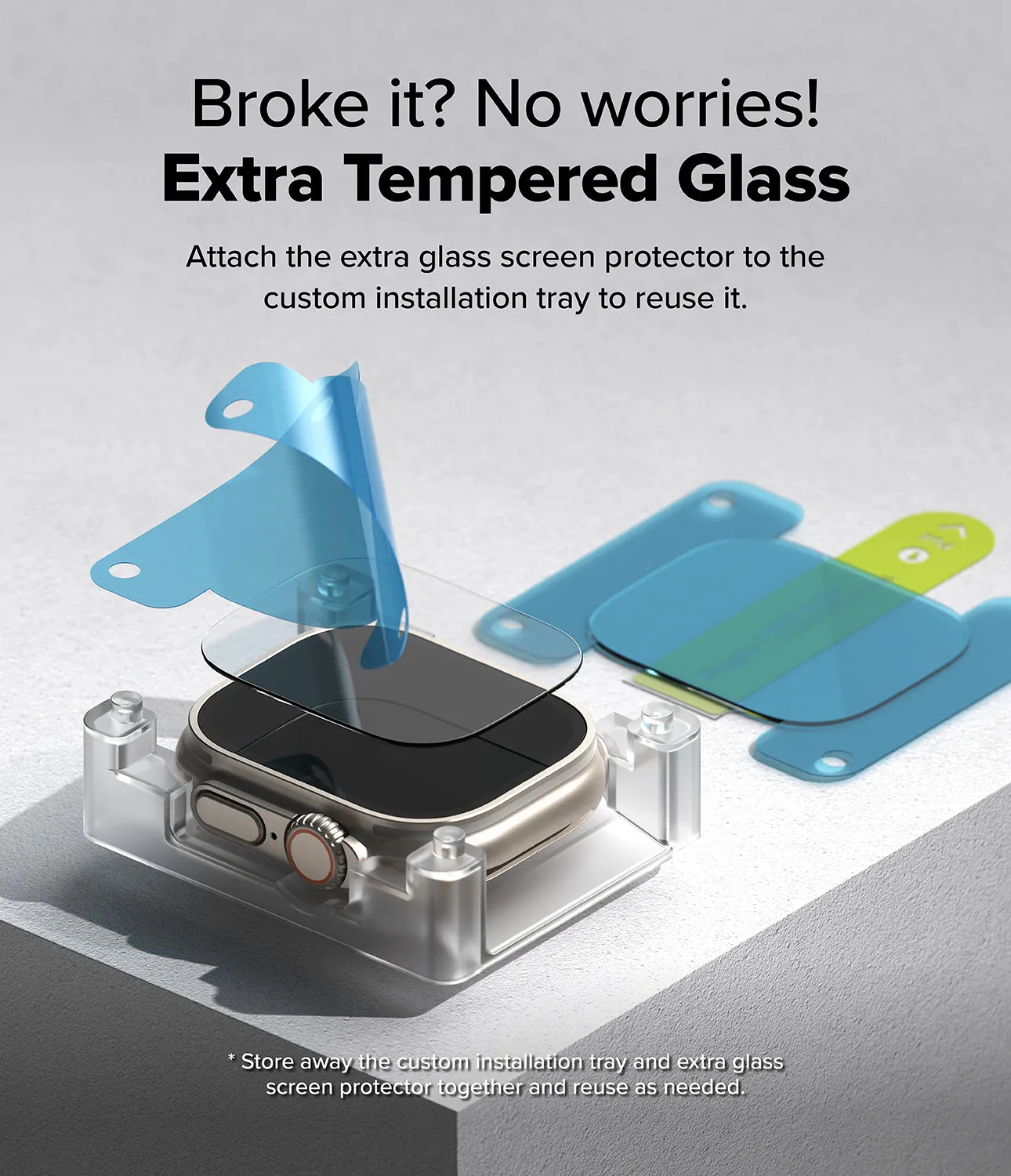 Apple Watch Ultra 2 / 1 Screen Protector | Easy Slide Tempered Glass