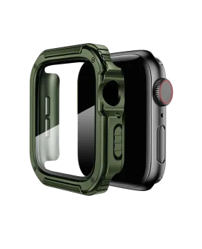 Army Green Athletic Fit Apple Watch Series Case with Screen Protector (44mm)