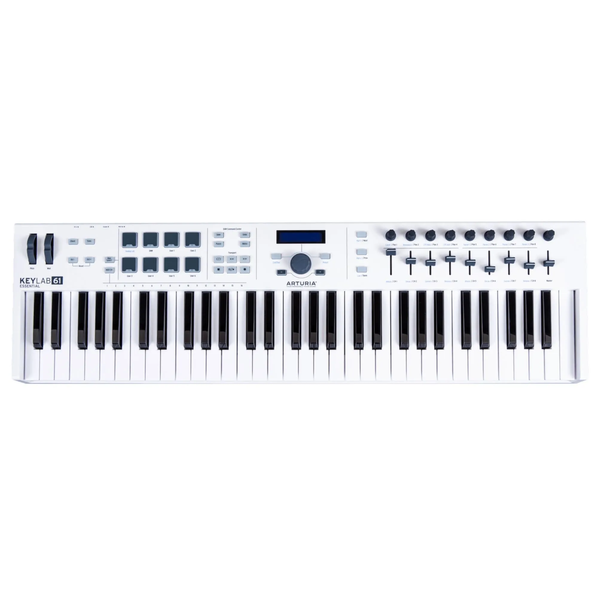 Arturia Keylab 61 Essential Keyboard Controller - White