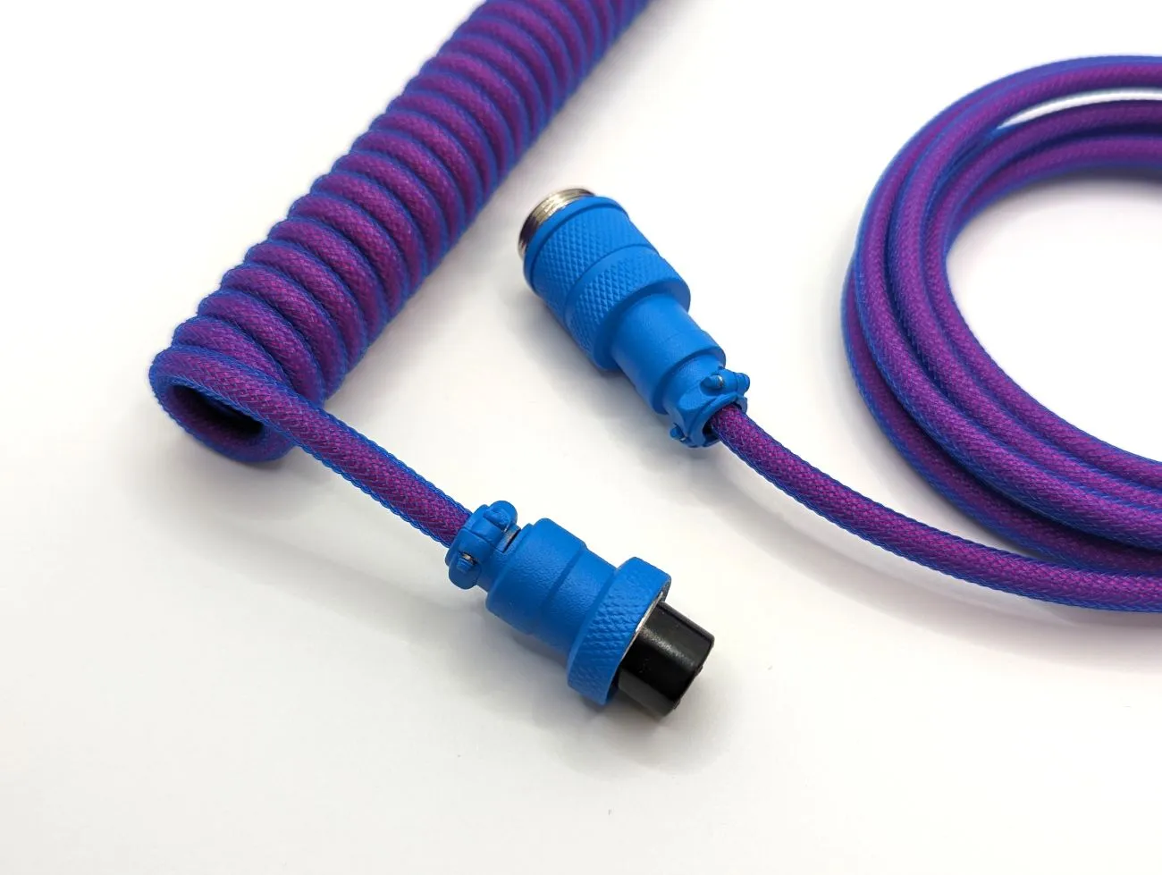 Ausmodshop Coiled Keyboard Cable - Neon