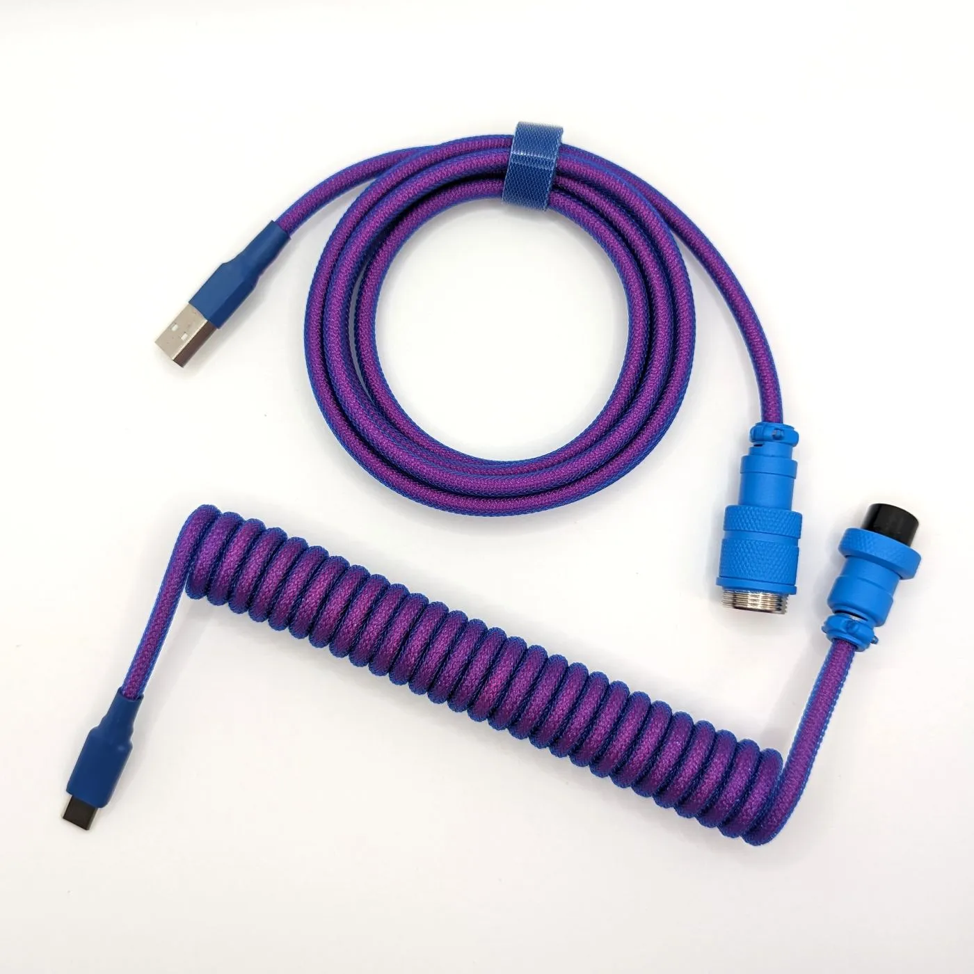 Ausmodshop Coiled Keyboard Cable - Neon