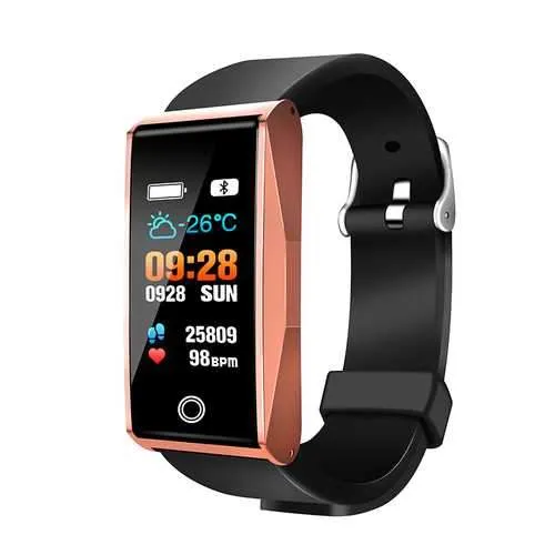 Bakeey Mate 1 0.96" Color Screen Blood Oxygen Pressure Heart Rate Music Camera Control Smart Watch